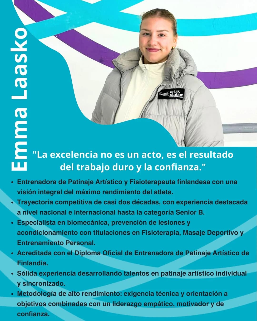Ficha de Emma Laasko con su trayectoria